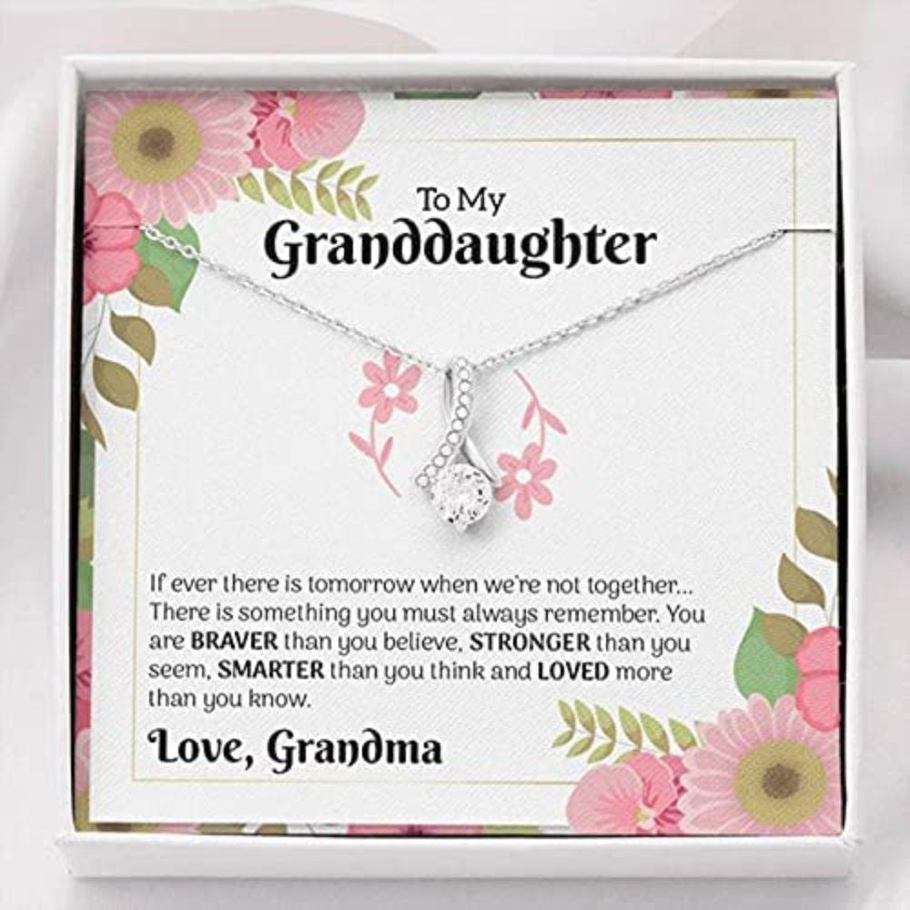 Granddaughter Necklace, To My Granddaughter Easter Necklace Gift, Granddaughter Motivational