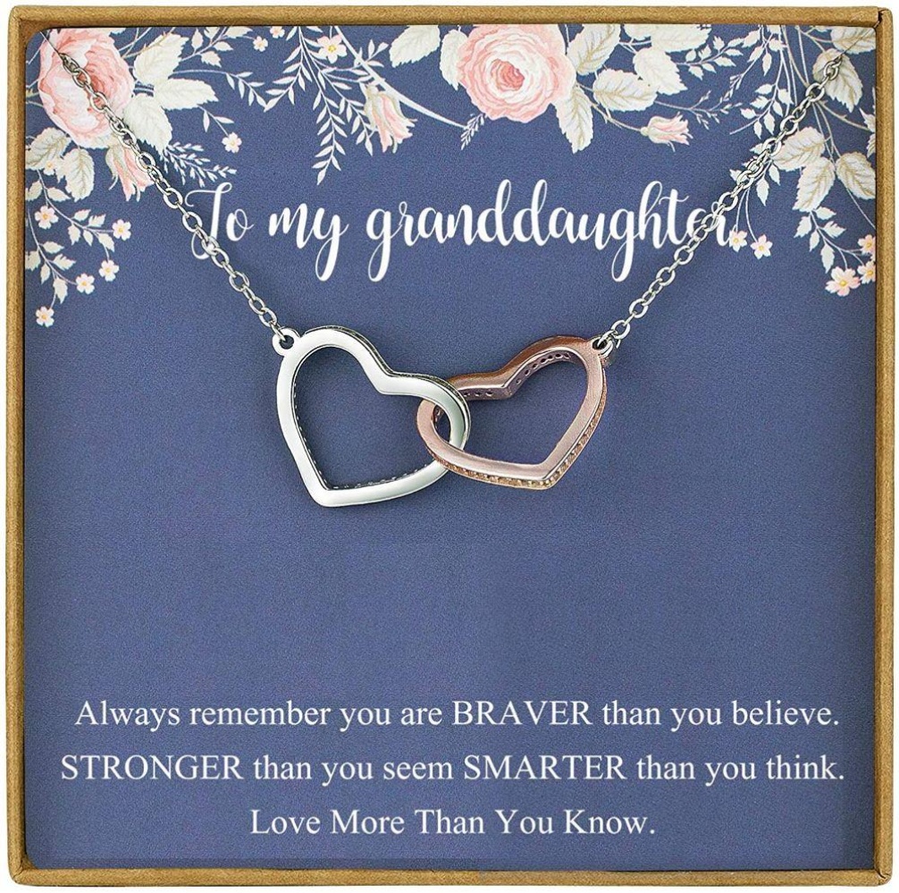 Granddaughter Necklace Gifts From Grandma, Granddaughter Birthday Necklace
