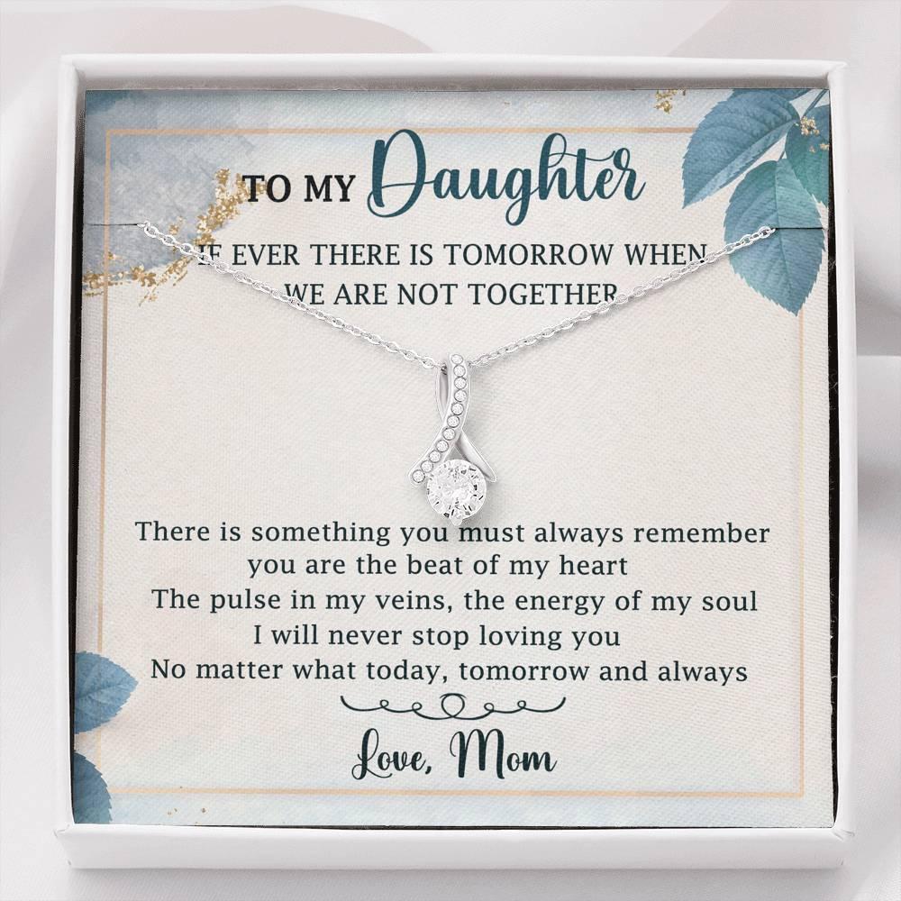 Granddaughter Necklace With Card Message - Alluring Beauty Necklace, Gift For Granddaughter