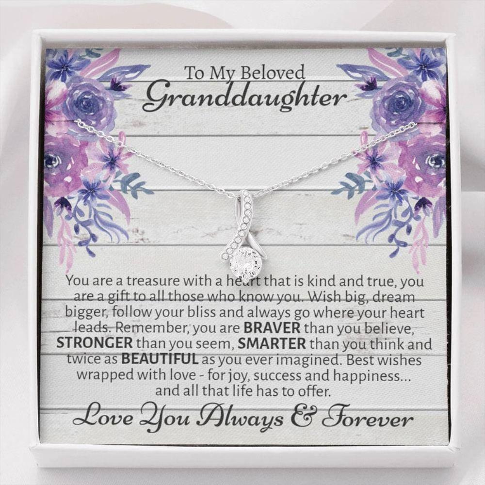 Granddaughter Necklace, Granddaughter Gift From Grandmother, Gifts For Granddaughter, To Granddaughter Necklace