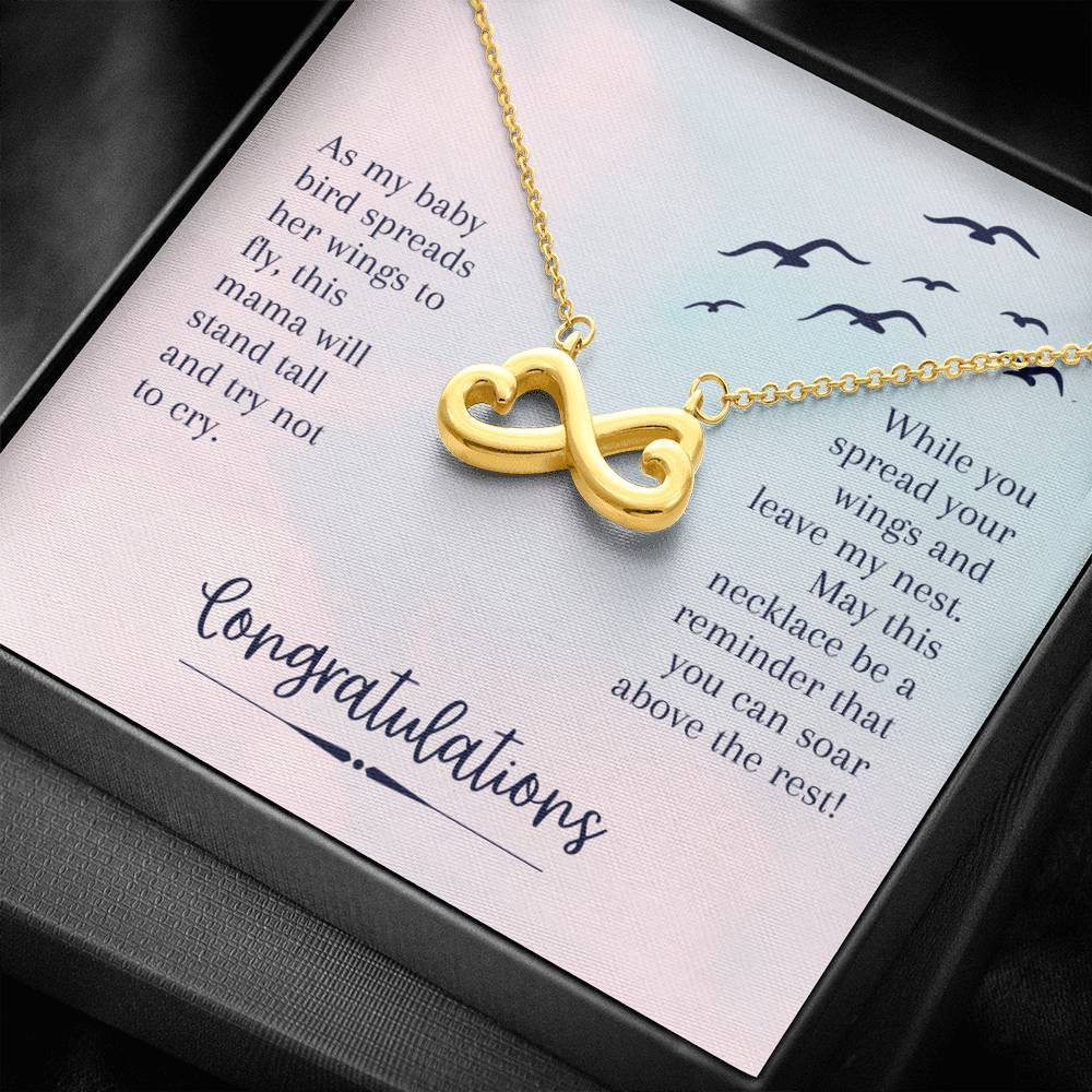 This Mama Will Stand Tall And Try Not To Cry Infinity Heart Necklace Gift For Daughter