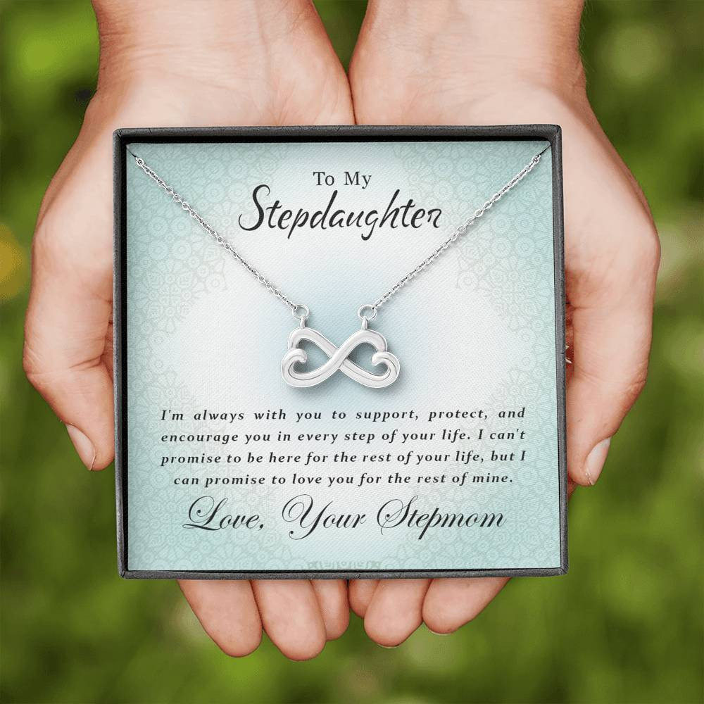 Infinity Heart Necklace Gift For Stepdaughter Love You The Rest Of My Life