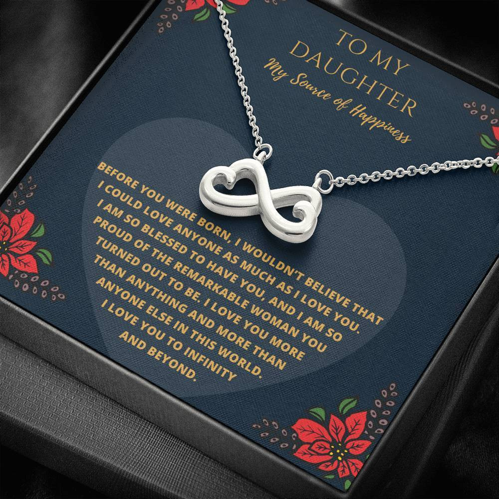 Infinity Heart Necklace Gift For Daughter I Love You To Infinity And Beyond