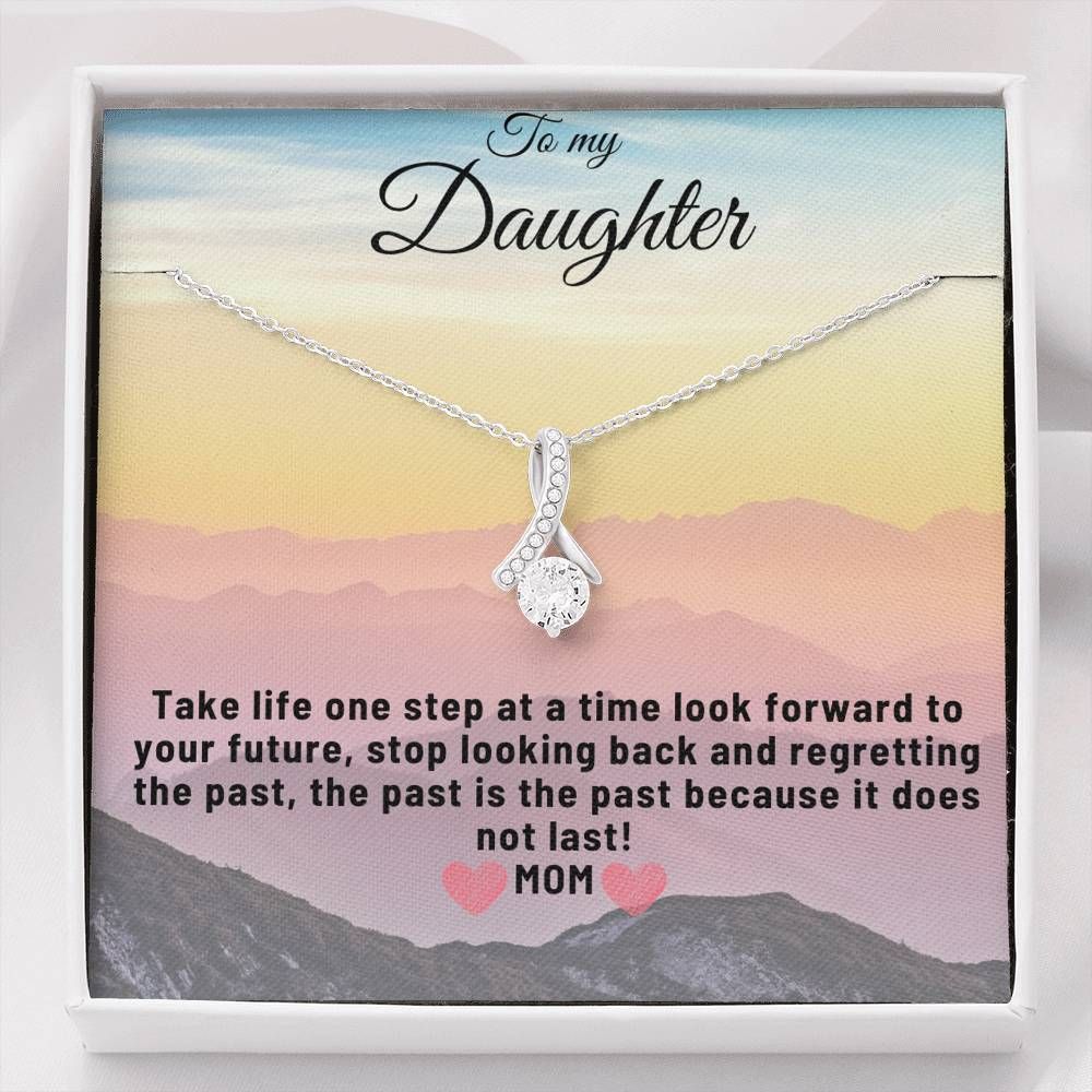 Alluring Beauty Necklace Mom Gift For Daughter Stop Looking Back