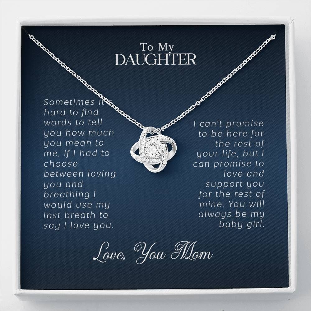 Love Knot Necklace Mom Gift For Daughter How Much You Mean To Me