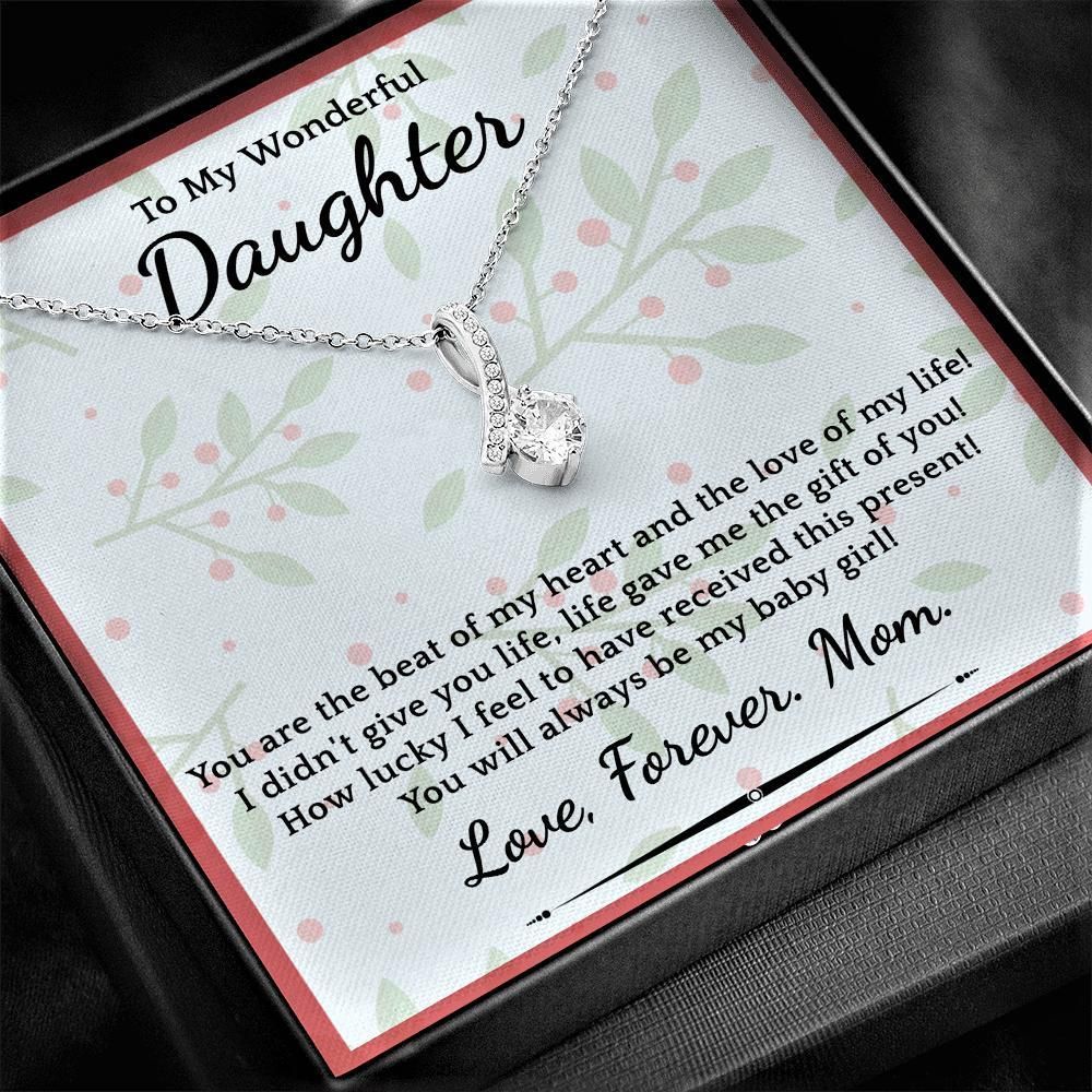 Wonderful Gift For Daughter Alluring Beauty Necklace The Beat Of My Heart