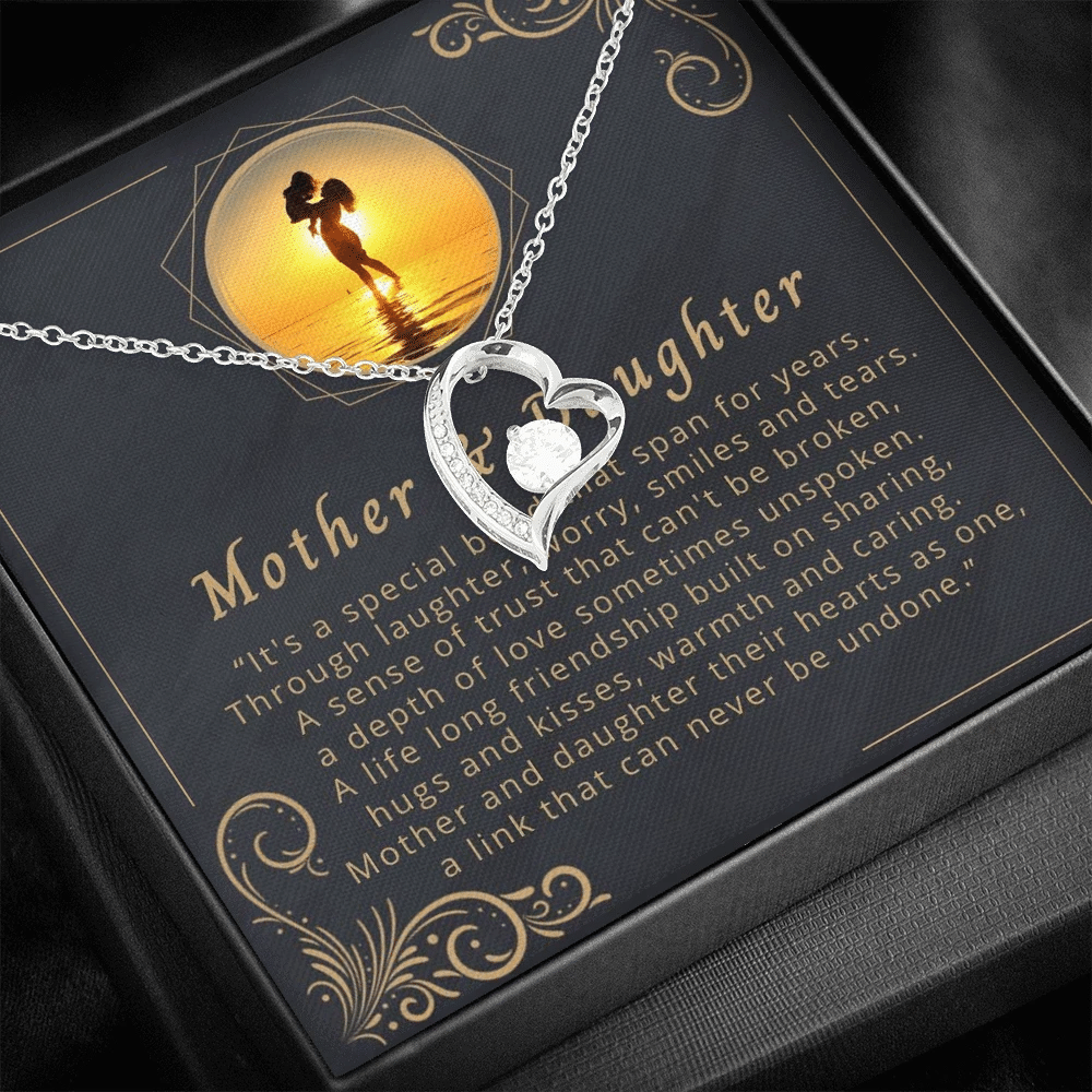Sunset Shadow Forever Love Necklace It's A Special Bond Gift For Daughter