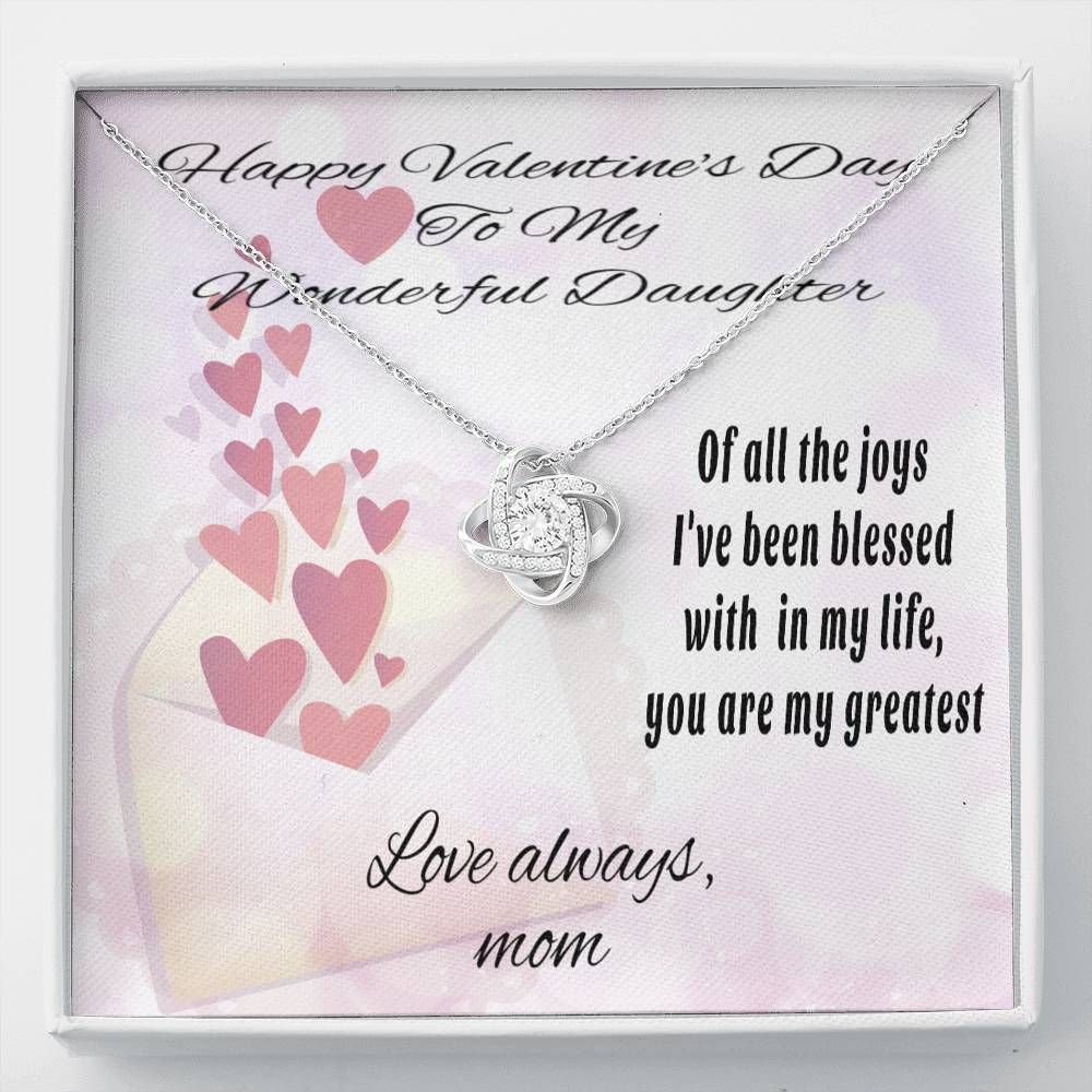 Meaningful Birthday Gift For Daughter Love Knot Necklace