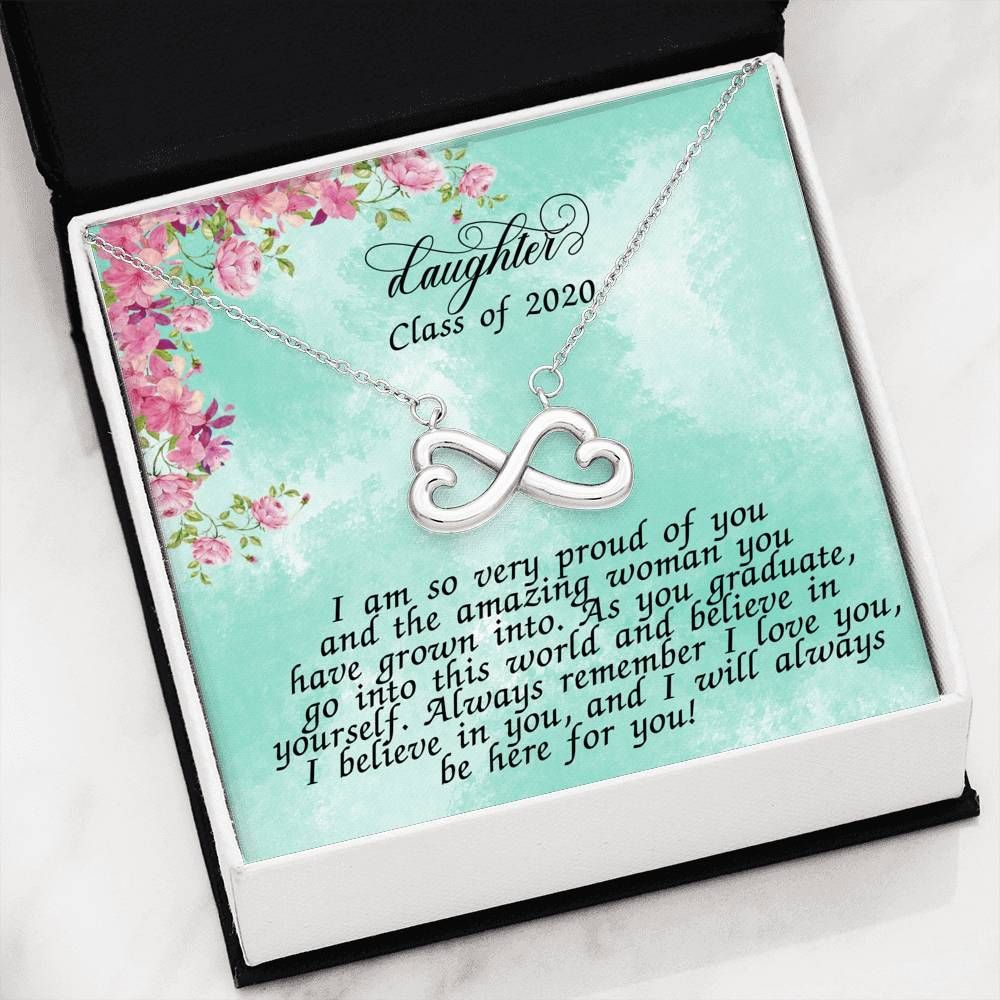 Graduation Gift For Daughter I Will Always Be Here For You Infinity Heart Necklace