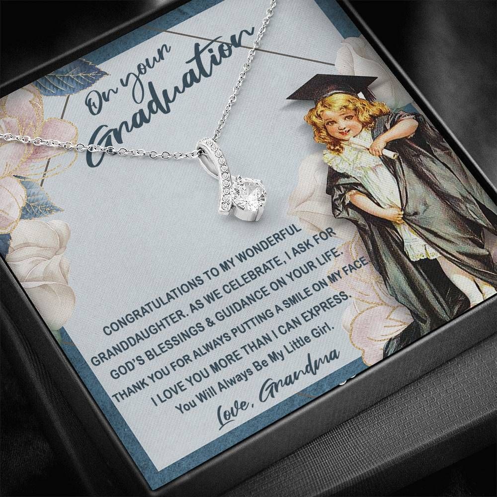 Graduation Gift For Daughter Fron Grandma You Will Always Be My Little Girl Alluring Beauty Necklace
