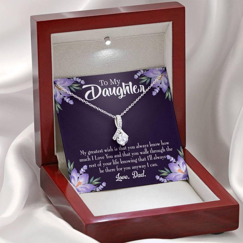 Gift For Daughter My Greatest Wish Is That Alluring Beauty Necklace