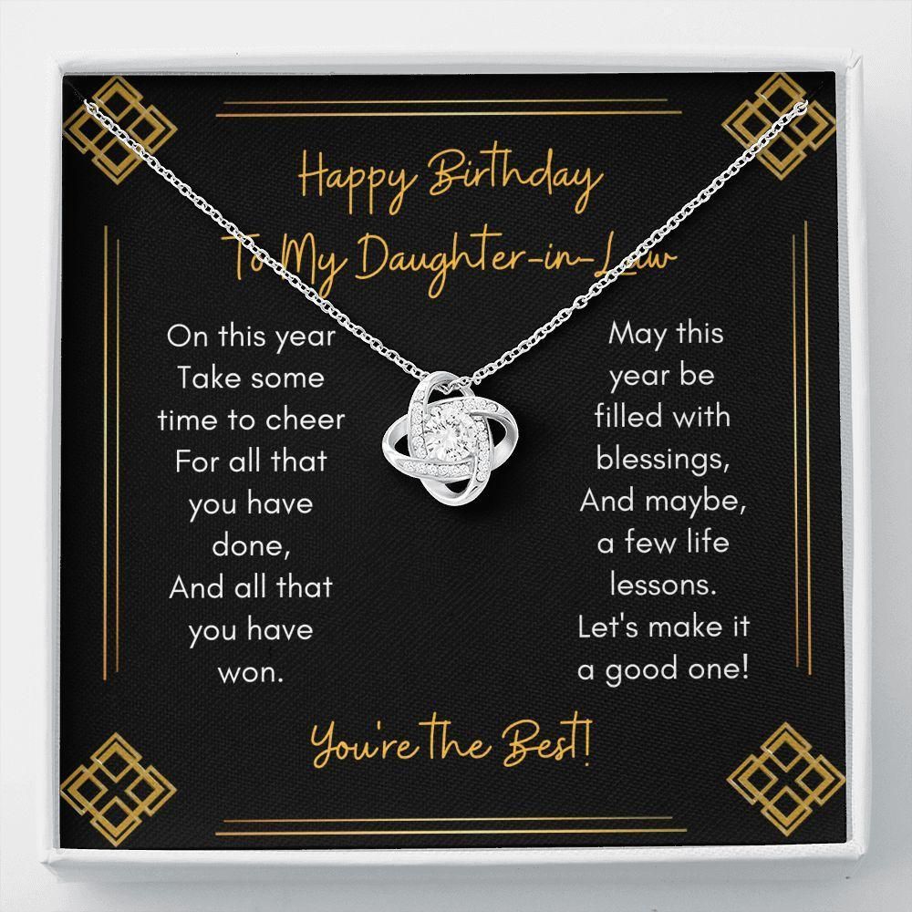 Gift For Daughter In Law You Are the Best Love Knot Necklace