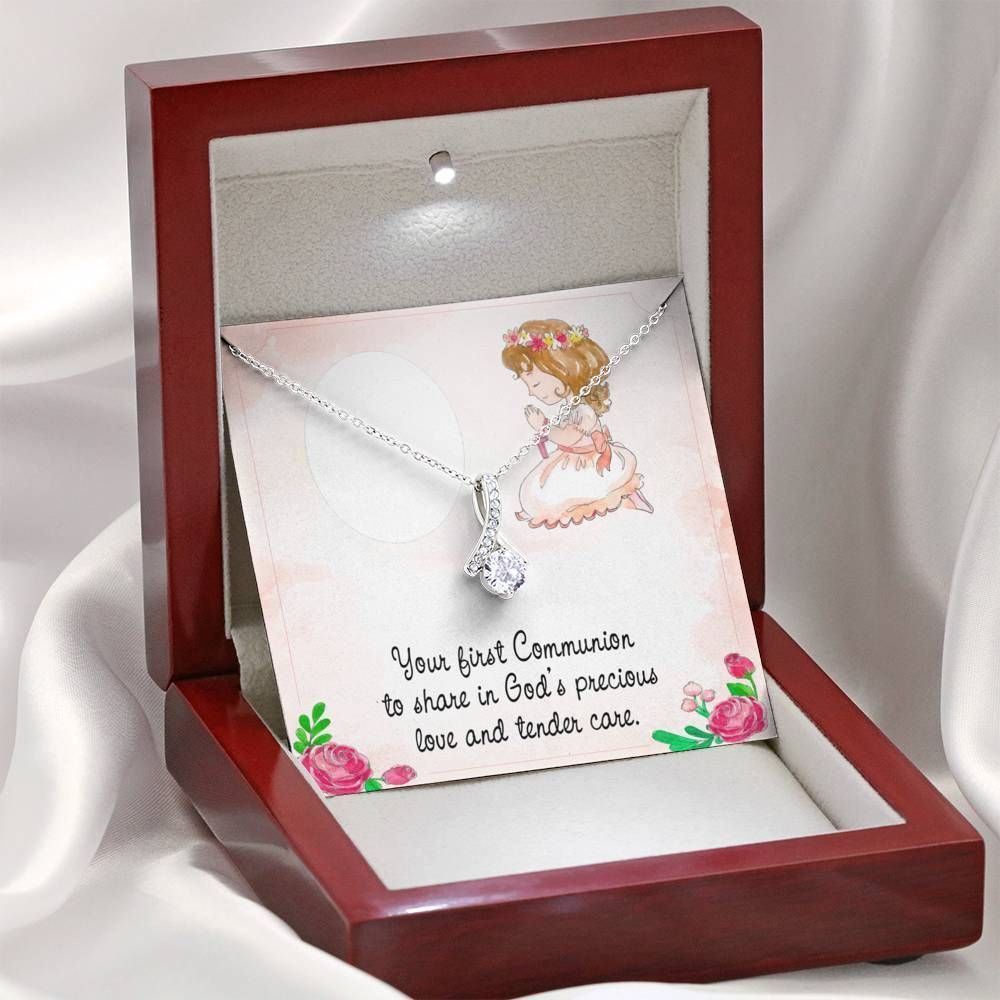 You're First Communion Alluring Beauty Necklace Gift For Daughter