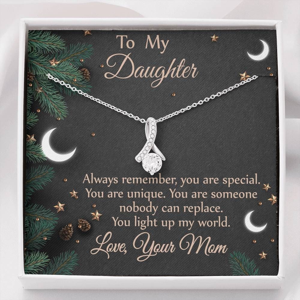 To Daughter You're Unique Alluring Beauty Necklace