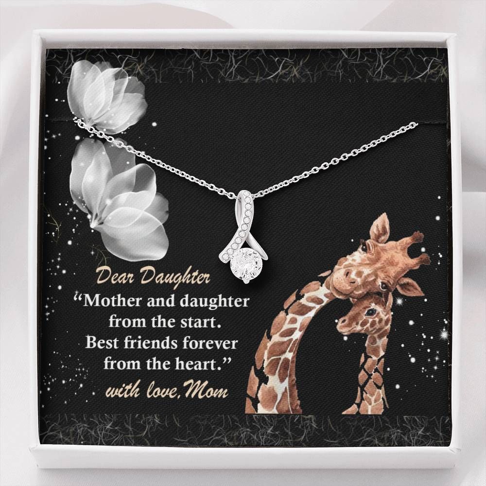 Mother And Daughter Best Friend Forever Alluring Beauty Necklace Giving Daughter