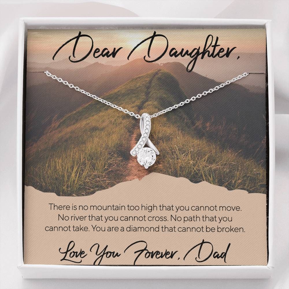 You Are A Diamond Alluring Beauty Necklace Giving Daughter