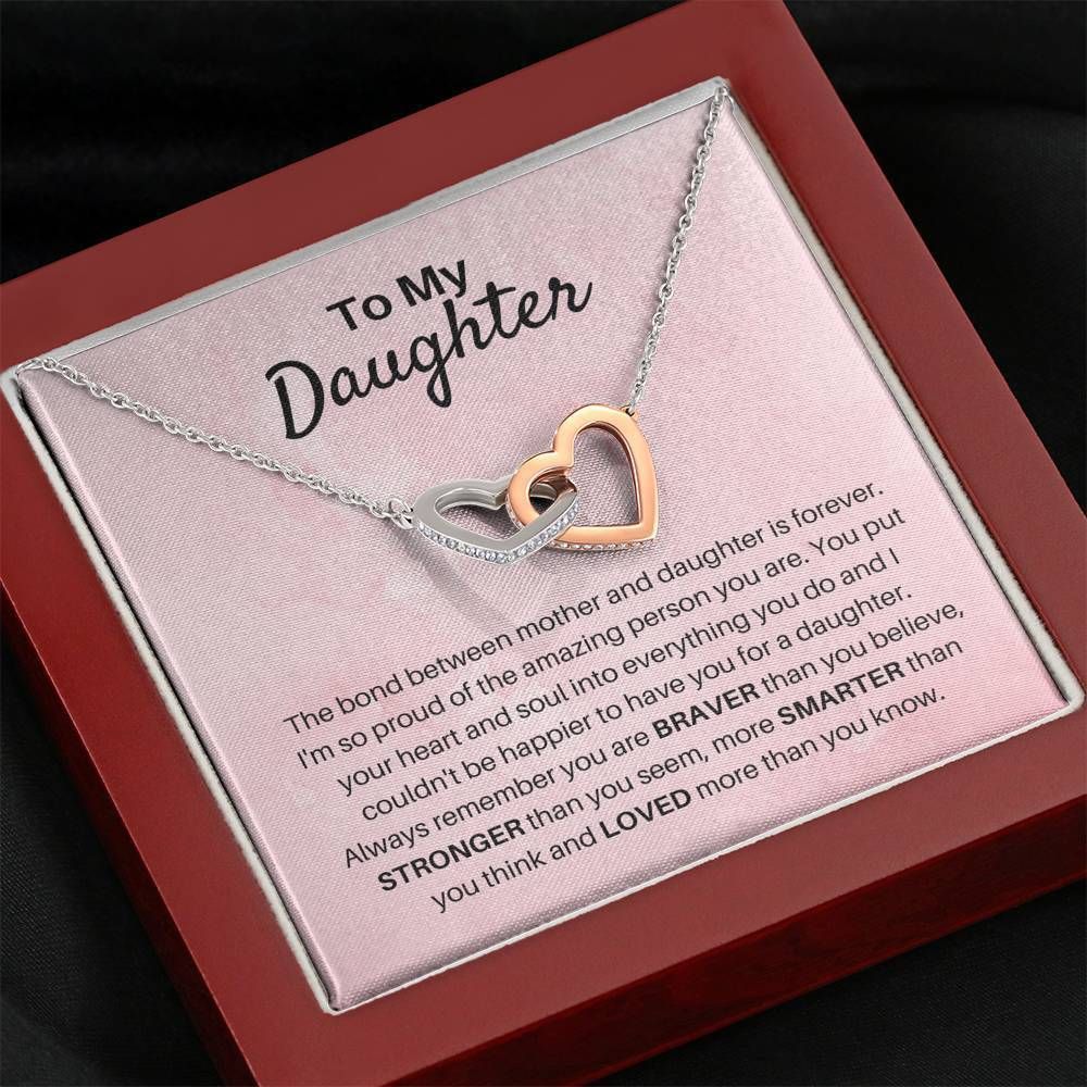 The Forever Bond Interlocking Hearts Necklace To Daughter