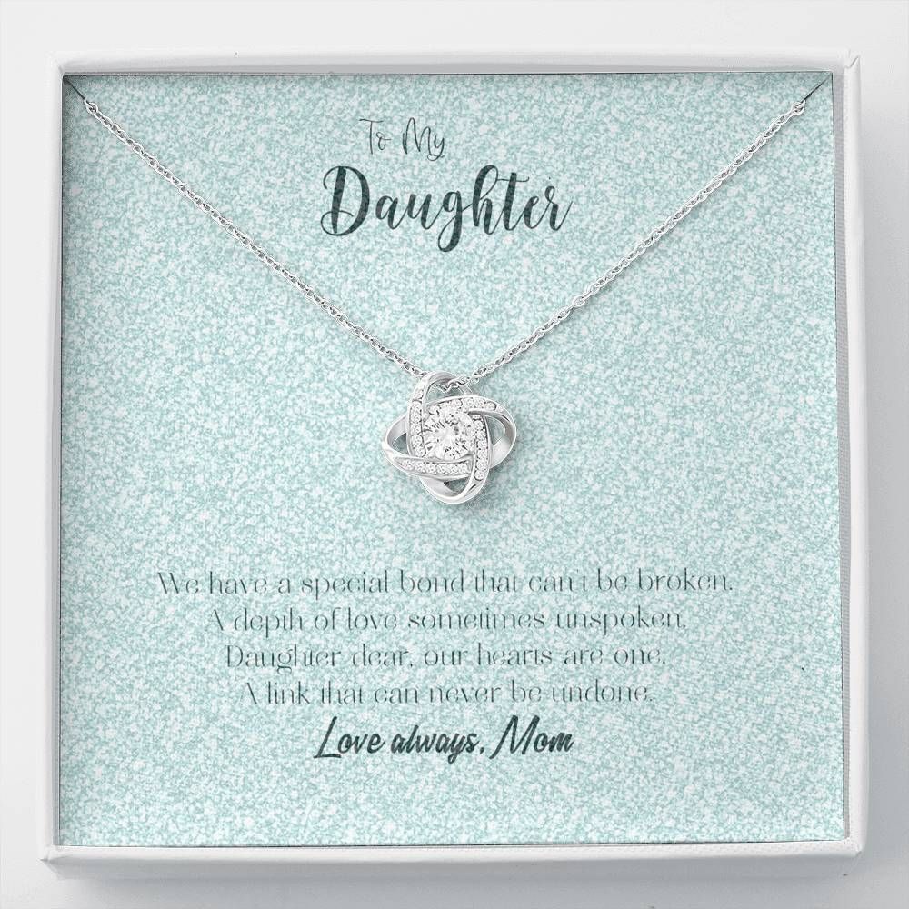A Depth Of Love Love Knot Necklace To Daughter