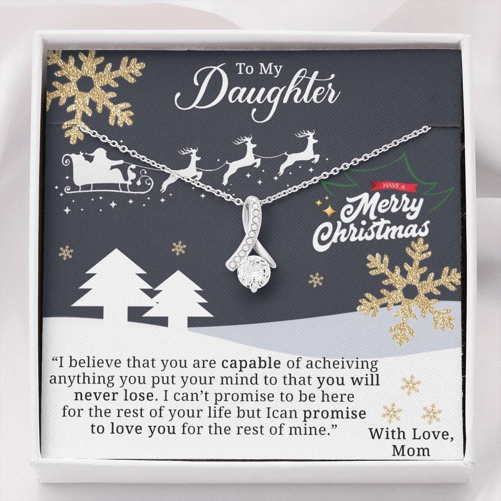 Christmas You're Capable Of Acheiving Anything Alluring Beauty Necklace To Daughter