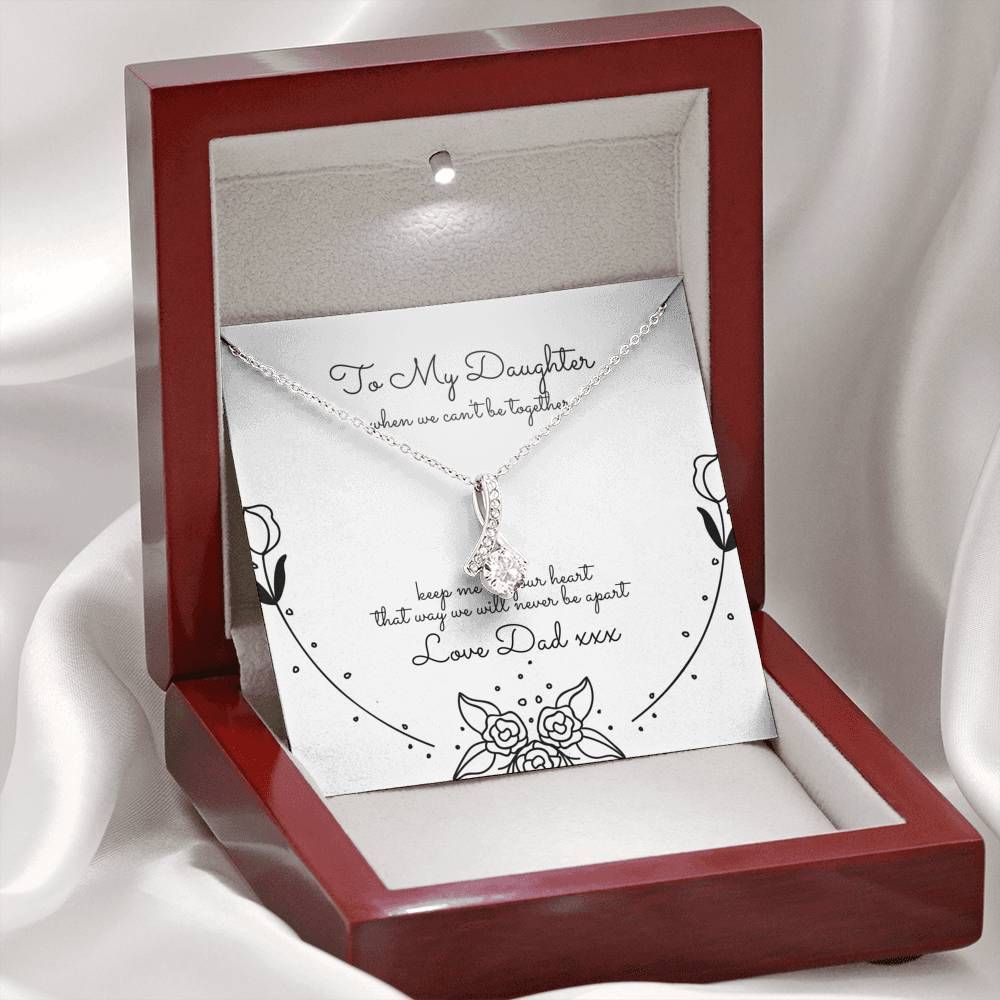 Keep Me In Your Heart Alluring Beauty Necklace To Daughter