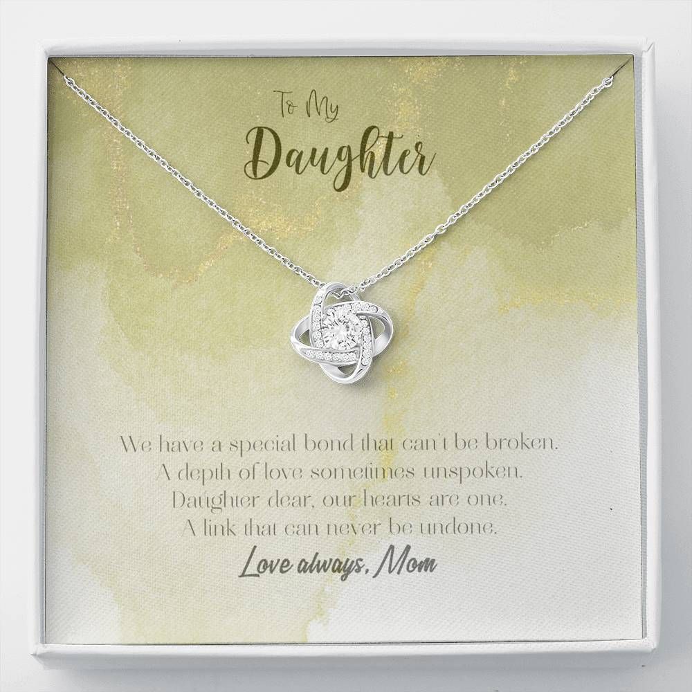 Special Bond Love Knot Necklace To Daughter