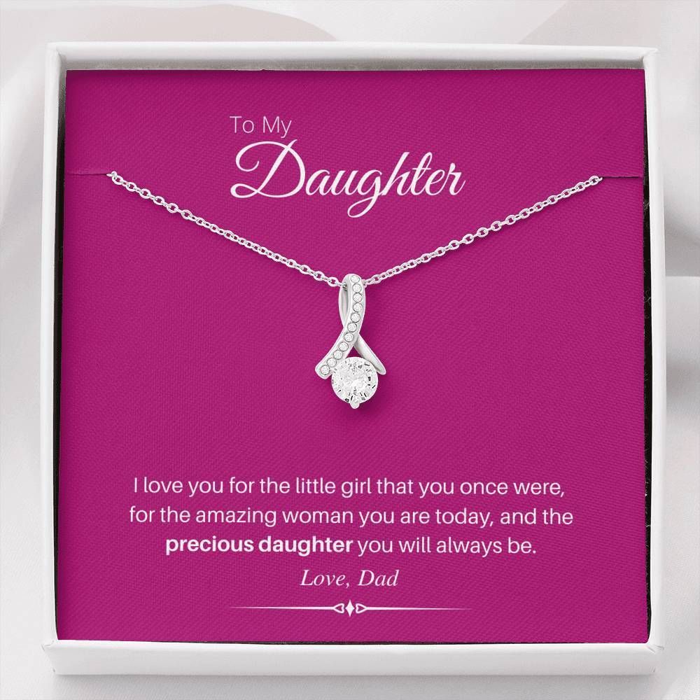 Love You For The Little Girl You Were Alluring Beauty Necklace For Daughter