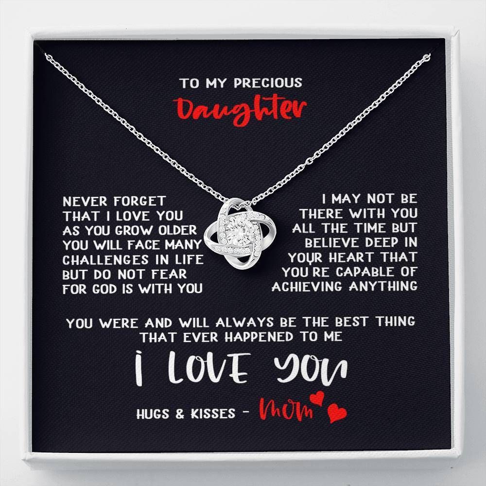 Always Be The Best Thing Love Knot Necklace For Daughter