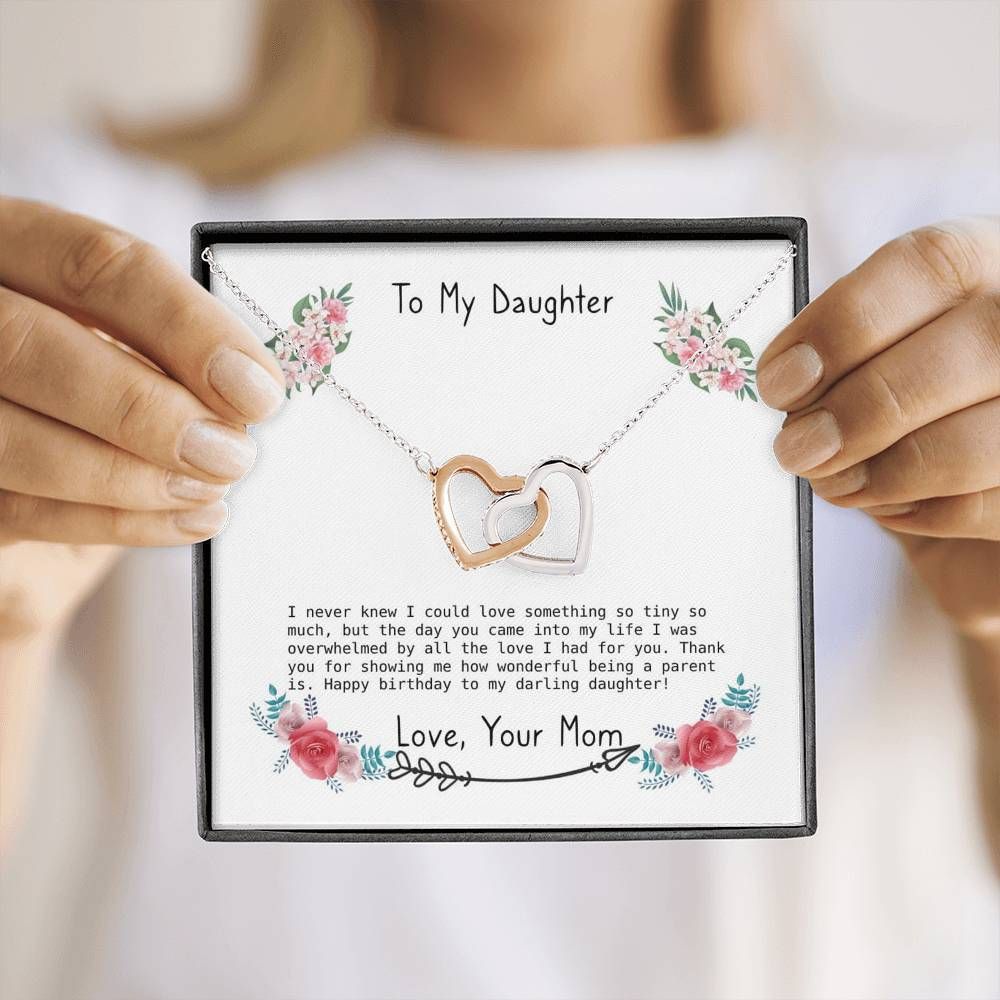 For DaughterN I Miss You Interlocking Hearts Necklace