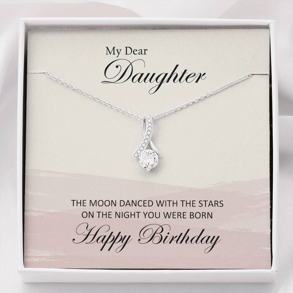 On The Night You Were Born Alluring Beauty Necklace For Daughter