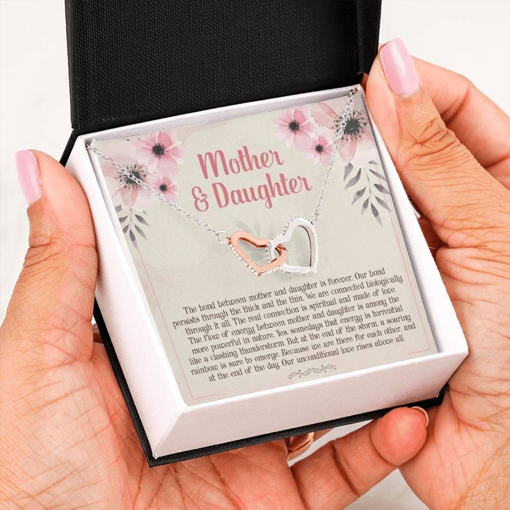The Bond Mother And Daughter Is Forever For Daughter Interlocking Hearts Necklace