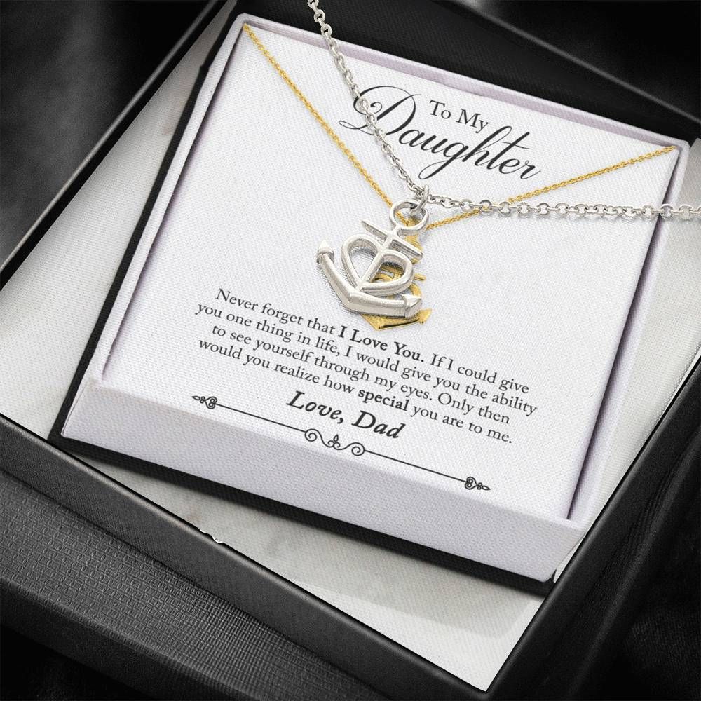 How Special You Are To Me Anchor Necklace For Daughter