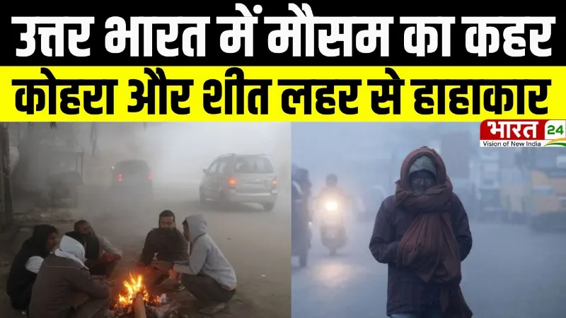Cold Wave Alert: उत्तर भारत में मौसम का कहर, कोहरा और शीत लहर से हाहाकार