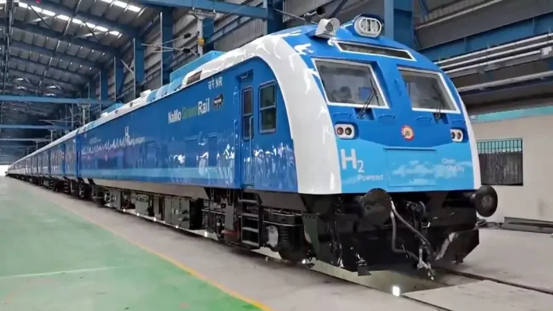 india First Hydrogen Train route and its features