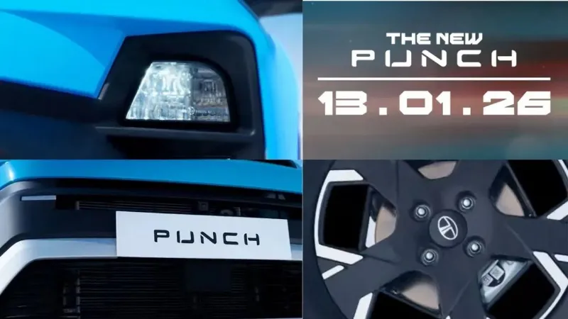 लॉन्च से पहले सामने आई Tata Punch Facelift की पहली झलक, टीजर हुआ लॉन्च