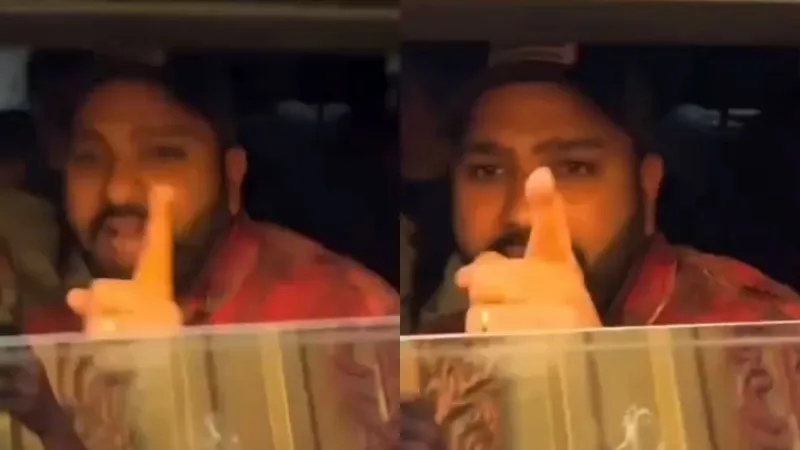 Rohit Sharma getting angry after fans grabbed his arm viral video