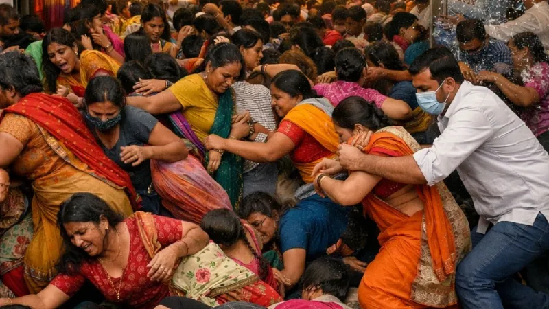 ‘5000 की साड़ी 599 में…', डिस्काउंट सुना और साड़ी की दुकान पर दौड़ी महिलाएं; भागदड़ में कई बेहोश