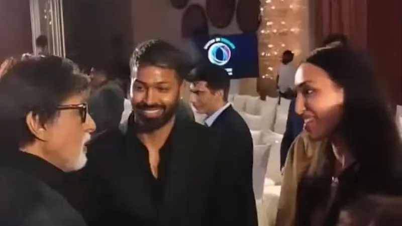 हार्दिक पांड्या की गर्लफ्रेंड से बिग-बी ने की मुलाकात, खास मीटअप का VIDEO हुआ वायरल
