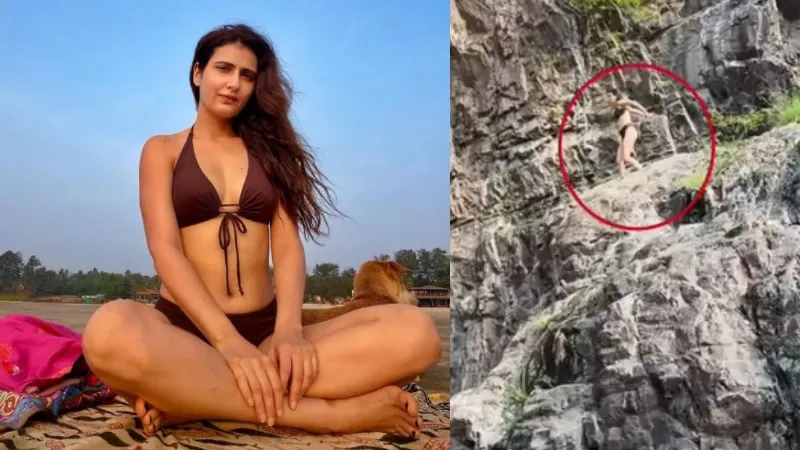 फातिमा सना शेख ने ऊंचे पहाड़ों से पानी में लगाई छलांग, सोशल मीडिया पर वीडियो वायरल; जानें फैंस के रिएक्शन