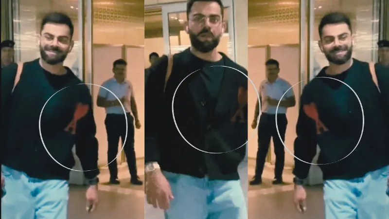 Virat Kohli At Mumbai Airport Came Back from new zealand series watch viral video