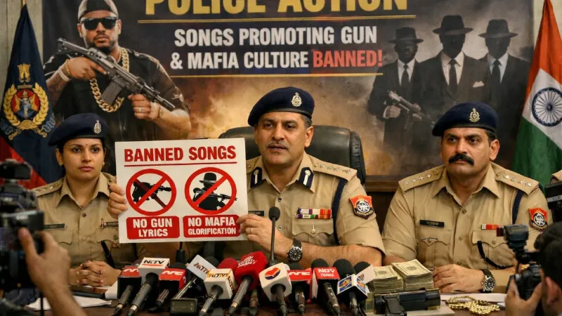 अब गानों में नहीं चलेगा माफिया कल्चर! एक्शन में हरियाणा पुलिस, डिजिटल प्लेटफॉर्म्स से हटाए 67 सॉन्ग