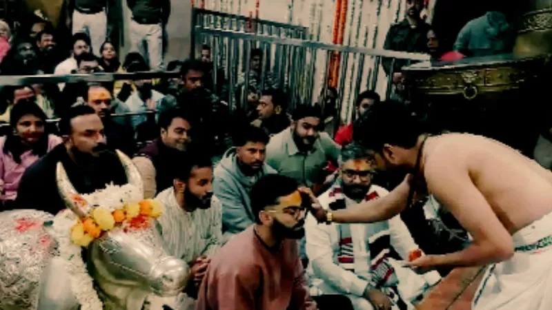 Virat Kohli in Mahakal Darbar before indore oneday match