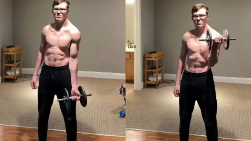 एक ही साइड के कंधे को ट्रेन कर रहा शख्स, टेढ़ी-मेढ़ी हो गई बॉडी; देखें VIRAL