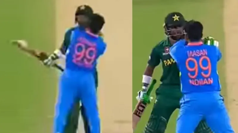 पाकिस्तानी खिलाड़ी की इंडियन प्लेयर ने पकड़ी गिरेबान, दोनों टीम के बीच बवाल; जानें VIDEO की सच्चाई