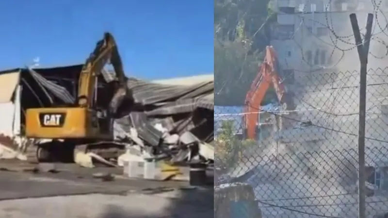 This is a historic day Bulldozer ran on UNRWA office in Israel know the reason behind it