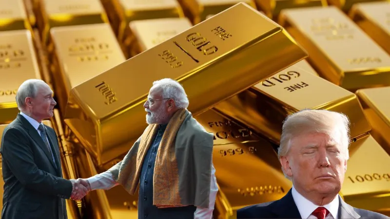 तेल पर प्रतिबंध के बाद भारत को सोना बेचने लगा रूस, बना दिया नया रिकॉर्ड, ट्रंप हो जाएंगे परेशान!