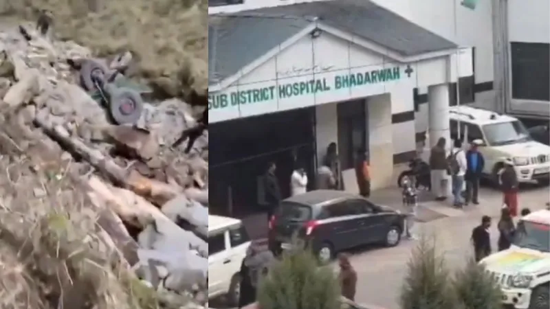 जम्मू-कश्मीर के डोडा में दर्दनाक हादसा, 200 फीट गहरी खाई में गिरी सेना की गाड़ी; 10 जवान शहीद