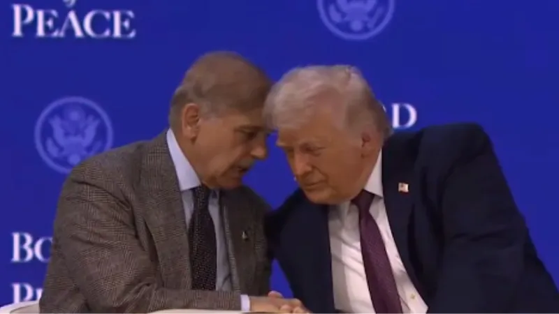 पहले ट्रंप से की कानाफूसी, फिर मुनीर की ओर दिखाई उंगली... शहबाज शरीफ ने 'बोर्ड ऑफ पीस' पर किया साइन