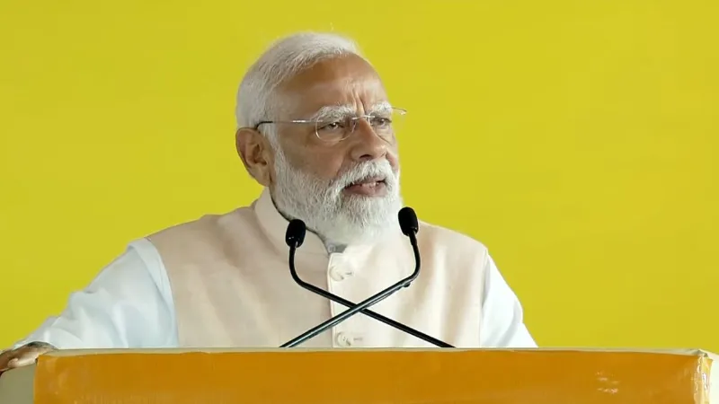 PM Modi Madurantakam rally Tamil Nadu targeted DMK party