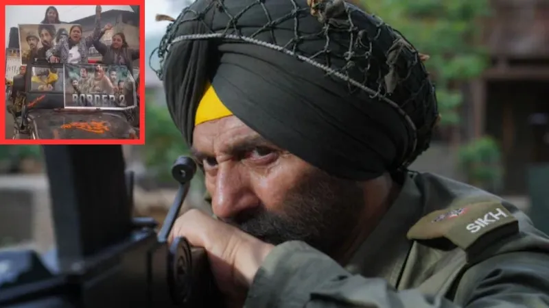 Border 2: सनी देओल का गजब क्रेज! ट्रैक्टर-जीप में भरकर 'बॉर्डर 2' देखने पहुंच रहे फैंस, वीडियो वायरल