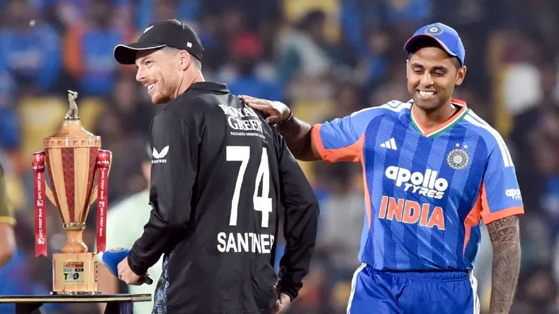 Mitchell Santner after the defeat in the second T20 against India